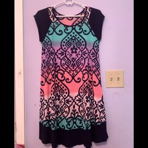 Women’s Dress with color block pattern Size S